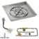 Load image into Gallery viewer, American Fire Products 24 Inch Square Stainless Steel Drop-In Pan with 18 Inch Ring Burner and AWEIS Electronic Ignition System for Natural Gas Fire Pits