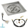 Load image into Gallery viewer, American Fire Products 24 Inch Square Stainless Steel Drop-In Pan with 18 Inch Ring Burner and AWEIS Electronic Ignition System for Whole House Propane Fire Pits