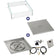 Load image into Gallery viewer, American Fire Products 24 inch square drop-in fire pit pan with 18 inch ring burner spark ignition kit and propane bundle with flame guard and cover