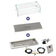Load image into Gallery viewer, American Fire Products 24 inch x 8 inch Rectangular Drop-In Fire Pit Pan with Spark Ignition Kit Natural Gas Bundle with flame guard and burner cover