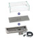 Load image into Gallery viewer, American Fire Products 24 inch x 8 inch rectangular stainless steel drop-in fire pit pan with CSA certified electric ignition system bundle with flame guard and burner cover