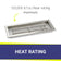 Load image into Gallery viewer, American Fire Products 24x8 rectangular drop-in fire pit pan with 120000 BTU per hour maximum heat rating stainless steel burner system for outdoor fire pits