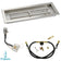 Load image into Gallery viewer, American Fire Products 24 x 8 rectangular stainless steel drop-in pan with AWEIS electronic ignition system, built-in H-burner, and propane air mixer for whole house propane fire pits