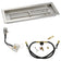 Load image into Gallery viewer, American Fire Products 24 x 8 rectangular stainless steel drop-in pan with AWEIS electronic ignition system, built-in H-burner, and propane air mixer for whole house propane fire pits