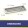 Load image into Gallery viewer, American Fire Products 24 x 8 rectangular stainless steel drop-in pan with AWEIS system and built-in H-burner