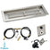 Load image into Gallery viewer, American Fire Products 24 x 8 inch rectangular stainless steel drop-in fire pit pan with propane spark ignition kit featuring built-in H-burner, air mixer, and regulator