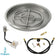Load image into Gallery viewer, American Fire Products 25 Inch Round Stainless Steel Drop-In Pan with 18 Inch Fire Pit Ring Burner and AWEIS Electronic Ignition System for Whole House Propane Fire Pits