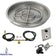 Load image into Gallery viewer, American Fire Products 25 inch round stainless steel drop-in fire pit pan with 18 inch fire pit ring burner and natural gas spark ignition kit