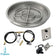 Load image into Gallery viewer, American Fire Products 25 inch round stainless steel drop-in fire pit pan with 18 inch fire pit ring burner and propane spark ignition kit