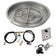 Load image into Gallery viewer, American Fire Products 25 inch round stainless steel drop-in fire pit pan with 18 inch fire pit ring burner and propane spark ignition kit