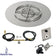 Load image into Gallery viewer, American Fire Products 30 inch round flat stainless steel fire pit pan with 18 inch ring burner and natural gas spark ignition kit