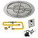 Load image into Gallery viewer, American Fire Products 30 inch round flat stainless steel fire pit pan with 24 inch fire pit ring burner and natural gas high capacity spark ignition kit
