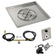 Load image into Gallery viewer, American Fire Products 30 inch square stainless steel drop-in fire pit pan with 18 inch fire pit ring burner and natural gas spark ignition kit