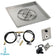 Load image into Gallery viewer, American Fire Products 30 inch square stainless steel drop-in fire pit pan with 18 inch fire pit ring burner and propane spark ignition kit