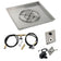 Load image into Gallery viewer, American Fire Products 30 inch square stainless steel drop-in fire pit pan with 18 inch fire pit ring burner and propane spark ignition kit
