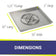 Load image into Gallery viewer, American Fire Products 30 inch stainless steel square drop-in fire pit pan with 18 inch ring burner dimensions