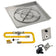 Load image into Gallery viewer, American Fire Products 30 inch square stainless steel drop-in fire pit pan with 24 inch fire pit ring burner and natural gas spark ignition kit