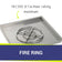 Load image into Gallery viewer, American Fire Products 30 inch square drop-in fire pit pan with spark ignition kit and 18 inch fire pit ring featuring 147000 BTU per hour maximum heat rating stainless steel burner system for outdoor fire pits