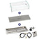 Load image into Gallery viewer, American Fire Products 30 inch x 10 inch Rectangular Drop-In Fire Pit Pan with Spark Ignition Kit Propane Bundle with flame guard and stainless steel burner cover