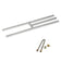Load image into Gallery viewer, American Fire Products 30 inch x 6 inch stainless steel H-style burner for natural gas fire pits and fireplaces