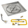 Load image into Gallery viewer, American Fire Products 30 inch square drop-in pan with 24 inch ring burner and high-capacity AWEIS whole house propane ignition system for large outdoor fire pits