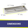 Load image into Gallery viewer, American Fire Products 30 x 10 rectangular stainless steel drop-in pan with AWEIS system and built-in H-burner for whole house propane outdoor fire pit installation