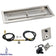 Load image into Gallery viewer, American Fire Products 30 x 10 inch rectangular stainless steel drop-in fire pit pan with natural gas spark ignition kit featuring built-in H-burner and chrome key valve