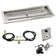 Load image into Gallery viewer, American Fire Products 30 x 10 inch rectangular stainless steel drop-in fire pit pan with natural gas spark ignition kit featuring built-in H-burner and chrome key valve