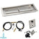 Load image into Gallery viewer, American Fire Products 30 x 10 inch rectangular stainless steel drop-in fire pit pan with spark ignition kit propane built-in H-burner and chrome key valve