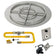 Load image into Gallery viewer, American Fire Products 36 inch round flat stainless steel fire pit pan with 24 inch ring burner and natural gas spark ignition kit high capacity outdoor fire pit system