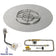 Load image into Gallery viewer, American Fire Products 36 Inch Round Stainless Steel Flat Pan with AWEIS Electronic Ignition System and 18 Inch Ring Burner for Natural Gas Fire Pits