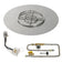 Load image into Gallery viewer, American Fire Products 36 Inch Round Stainless Steel Flat Pan with AWEIS Electronic Ignition System and 18 Inch Ring Burner for Natural Gas Fire Pits
