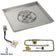 Load image into Gallery viewer, American Fire Products 36 inch square stainless steel drop-in pan with 18 inch ring burner and AWEIS natural gas ignition system for outdoor fire pits