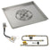 Load image into Gallery viewer, American Fire Products 36 inch square stainless steel drop-in pan with 18 inch ring burner and AWEIS natural gas ignition system for outdoor fire pits