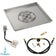 Load image into Gallery viewer, American Fire Products 36 Inch Square Stainless Steel Drop-In Pan with 18 Inch Ring Burner and AWEIS Electronic Ignition System for Whole House Propane Fire Pits