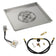 Load image into Gallery viewer, American Fire Products 36 Inch Square Stainless Steel Drop-In Pan with 18 Inch Ring Burner and AWEIS Electronic Ignition System for Whole House Propane Fire Pits