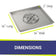 Load image into Gallery viewer, american-fire-products-36-inch-square-drop-in-pan-18-inch-ring-burner-dimension
