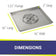 Load image into Gallery viewer, American Fire Products 36 inch stainless steel square drop-in fire pit pan with 18 inch ring burner dimensions