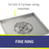 Load image into Gallery viewer, American Fire Products 36 inch square drop-in fire pit pan with spark ignition kit and 18 inch fire pit ring featuring 147000 BTU per hour maximum heat rating stainless steel burner system for outdoor fire pits