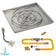Load image into Gallery viewer, American Fire Products 36 inch square drop-in pan with 30 inch ring burner and high-capacity AWEIS whole house propane ignition system for large outdoor fire pits