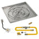 Load image into Gallery viewer, American Fire Products 36 inch square drop-in pan with 30 inch ring burner and high-capacity AWEIS whole house propane ignition system for large outdoor fire pits