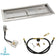 Load image into Gallery viewer, American Fire Products 36 x 12 rectangular stainless steel drop-in pan with AWEIS system and built-in H-burner for whole house propane outdoor fire pit installation