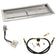 Load image into Gallery viewer, American Fire Products 36 x 12 rectangular stainless steel drop-in pan with AWEIS system and built-in H-burner for whole house propane outdoor fire pit installation