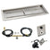 Load image into Gallery viewer, American Fire Products 36 x 12 inch rectangular stainless steel drop-in fire pit pan with spark ignition kit natural gas built-in H-burner and chrome key valve