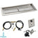 Load image into Gallery viewer, American Fire Products 36 x 12 inch rectangular stainless steel drop-in fire pit pan with spark ignition kit propane featuring built-in H-burner regulator air mixer and chrome key valve