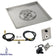 Load image into Gallery viewer, American Fire Products 36 inch square stainless steel drop-in fire pit pan with 18 inch natural gas fire pit ring burner and spark ignition kit