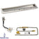 Load image into Gallery viewer, American Fire Products 36 x 6 stainless steel linear channel drop-in pan with AWEIS electronic ignition system, built-in T-burner, and natural gas configuration for outdoor fire pits