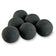 Load image into Gallery viewer, American Fire Products 4 inch matte black Lite Stone Fire Balls set of 6 decorative fire pit and fireplace media