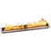 Load image into Gallery viewer, American Fire Products 48 inch by 6 inch stainless steel linear drop-in fire pit pan CSA certified electric ignition system showing active flame output across linear burner for outdoor gas fire feature