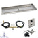 Load image into Gallery viewer, American Fire Products 48 x 14 inch stainless steel rectangular drop-in fire pit pan with natural gas spark ignition kit, built-in H-burner, gas hoses, and chrome key valve